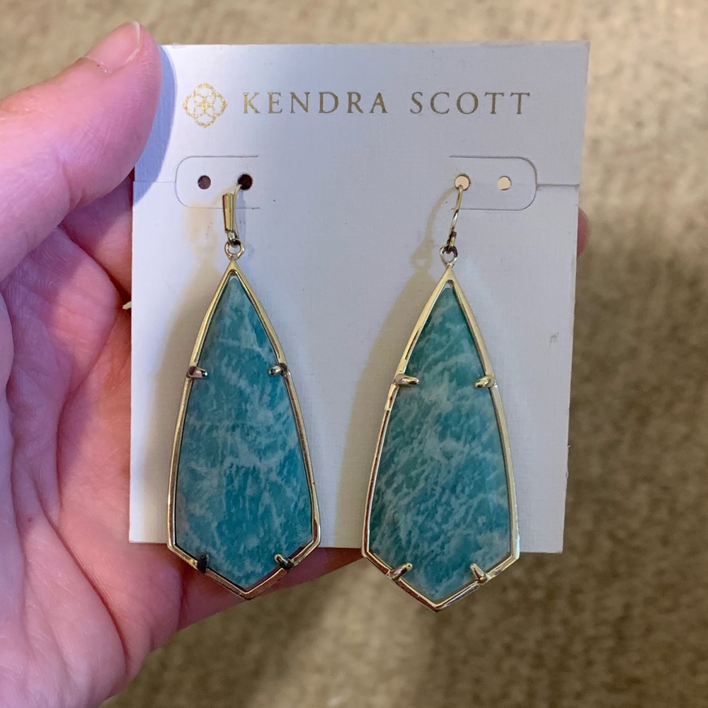 Kendra Scott Watercolor Illusion Earrings with Gold - Picture 1 of 2